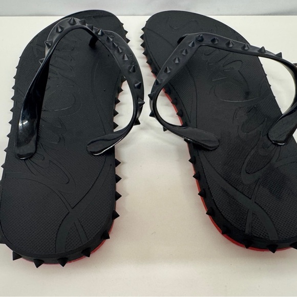 Super Loubi Flip-Christian Louboutin Flip-Flops, Rubber, Women’s size 41, Black - Picture 3 of 16